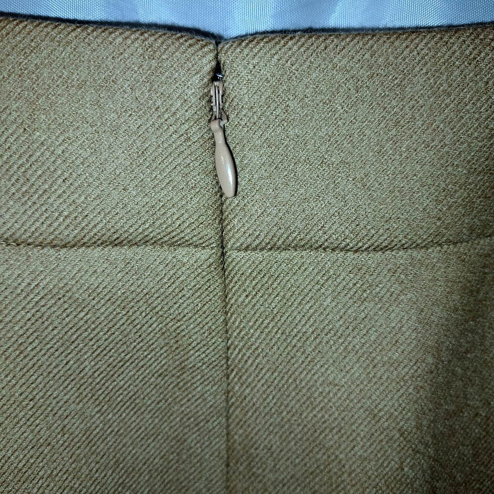 NWT Sz 10 Tall Ladies J. Crew Classic Tan No. 2 Pencil Skirt Lined 100% Wool - Picture 5 of 8